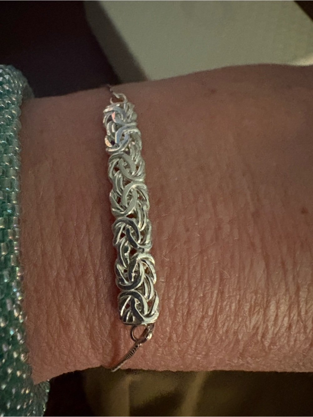 Silver Byzantine-Style Bracelet